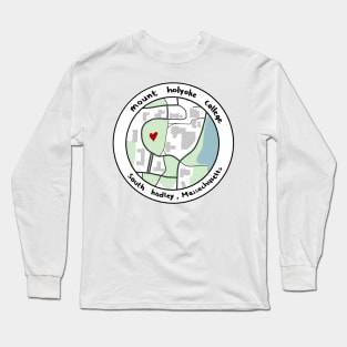 Copy of Mount Holyoke Map Long Sleeve T-Shirt